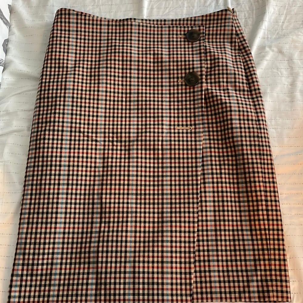 Anne Klein plaid work skirt
